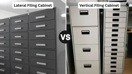 Lateral vs vertical filing cabinets space comparison