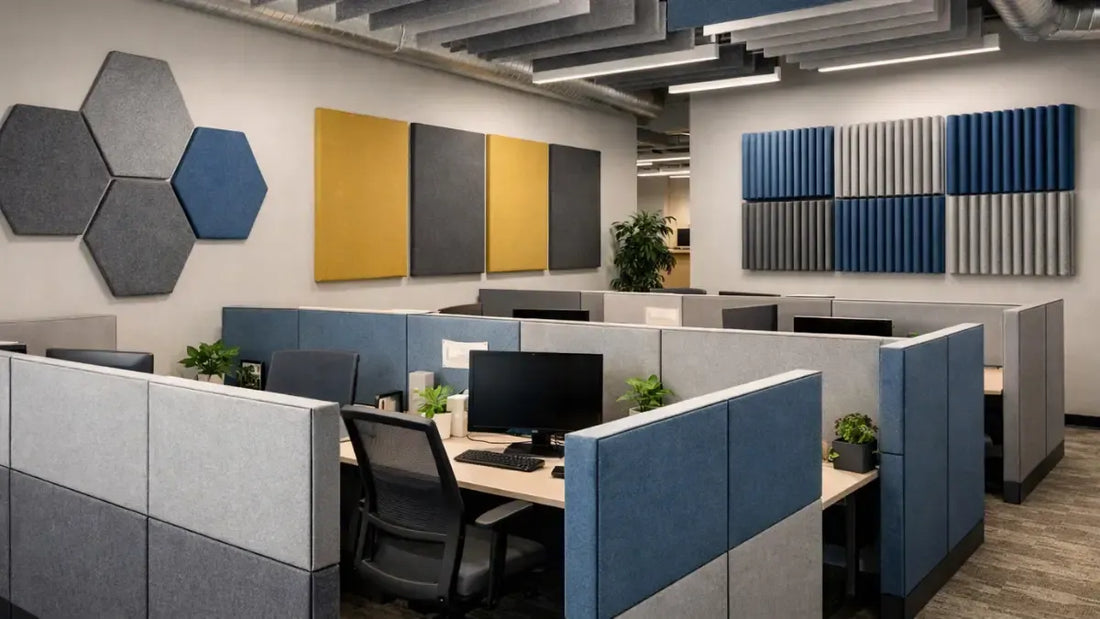 Acoustic panels for open-plan office sound privacy